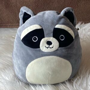 Squishmallows Raccoon Stuffed Animal Gray and Black
